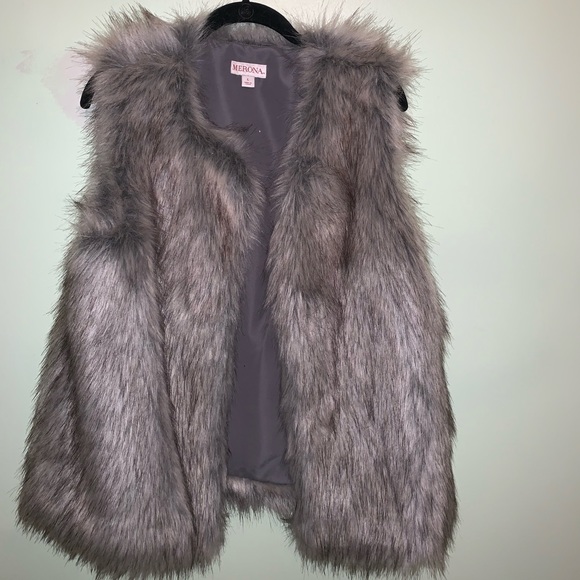 Merona Jackets & Blazers - Fur vest